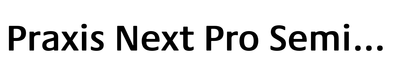 Praxis Next Pro SemiBold
